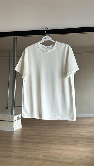 Oys Basıc Tshirt Ekru 