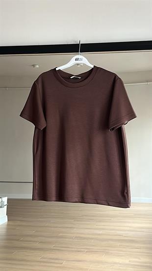 Oys Basıc Tshirt Kahve 