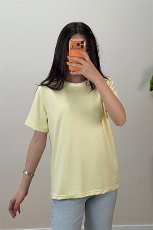 Oys Basıc Tshirt Sarı 