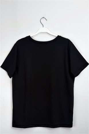 Oys Basıc Tshirt Siyah 