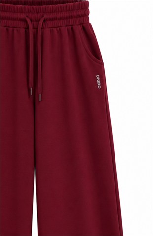 Oys Bol Paça Eşofman Bordo 