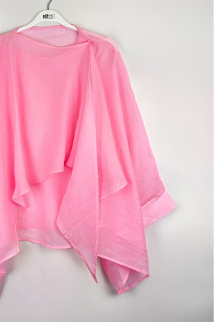 Pelerin Bluz Pembe 