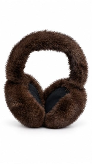 Peluş Kulaklık Kahve