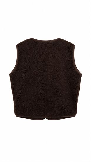 Peluş Yelek Kahve 
