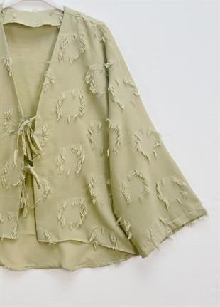 Rumy Kimono Yağ Yeşili