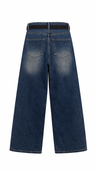 Süet Kemerli Jean 