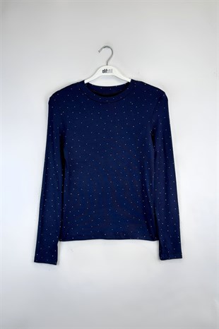 Taşlı Body Lacivert 