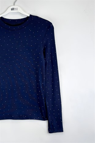 Taşlı Body Lacivert 