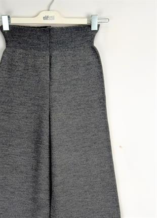 Triko Bol Paça Pantolon  Füme