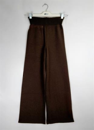 Triko Bol Paça  Pantolon Kahve 