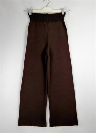 Triko Bol Paça  Pantolon Kahve 