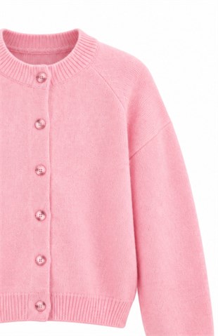 Triko Hırka Pembe 