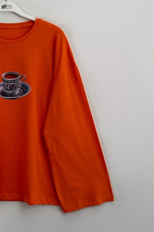Turkish Coffee Sweatshirt Turuncu