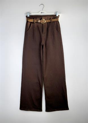 Wide Leg Jean Kahve 