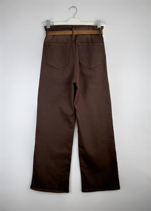 Wide Leg Jean Kahve 