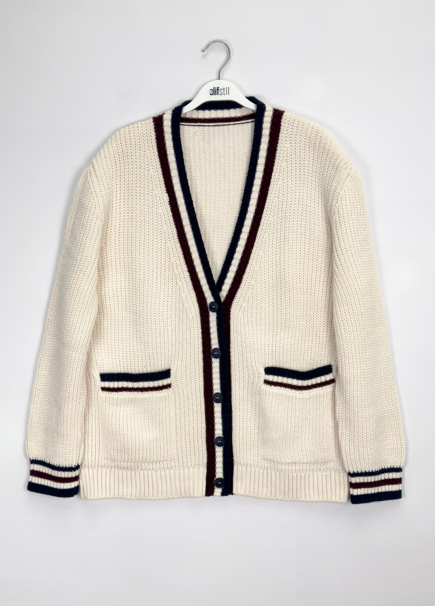 Alvira Cepli Hırka Krem 