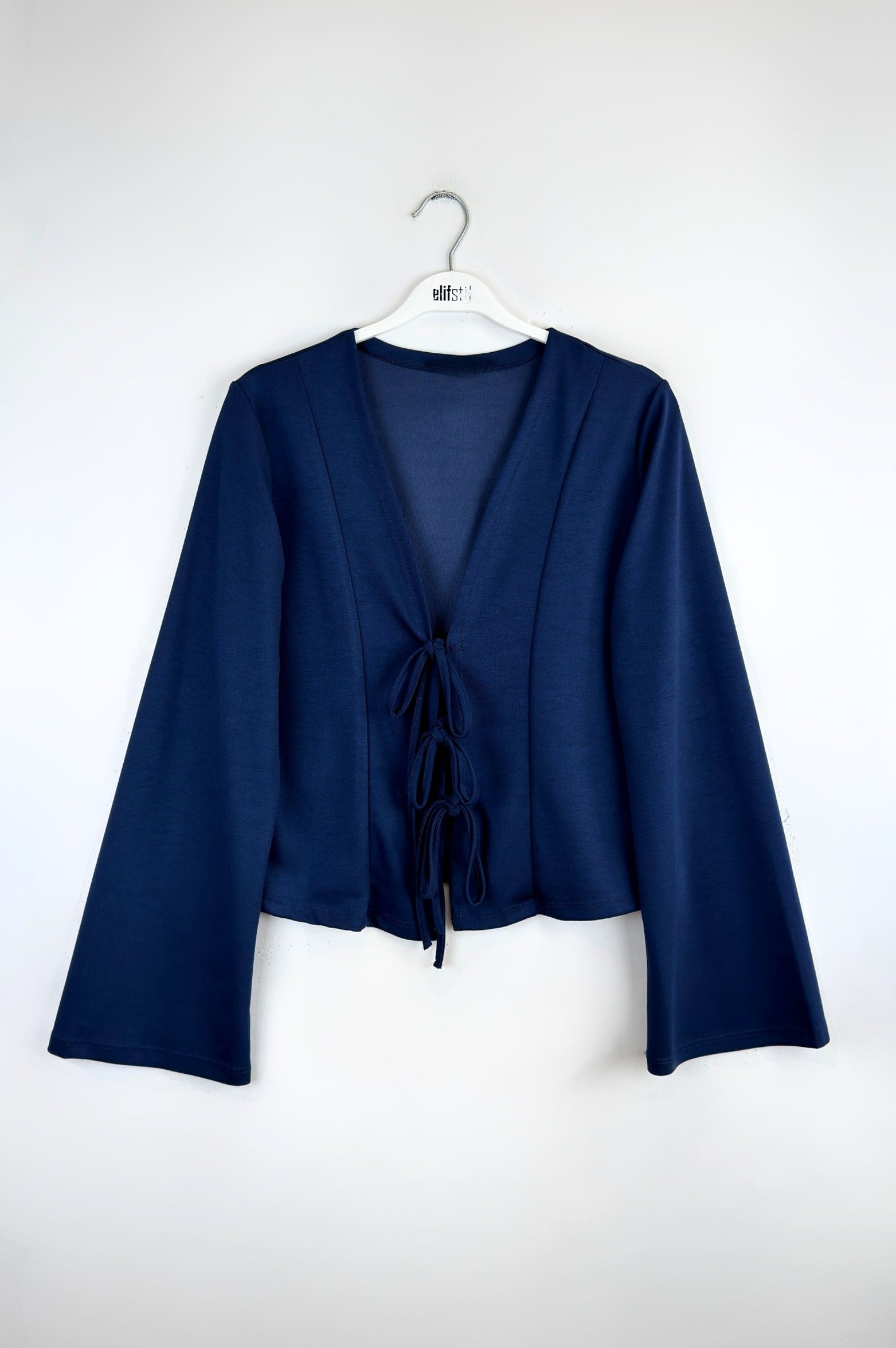 Bağlamalı Kimono Lacivert 