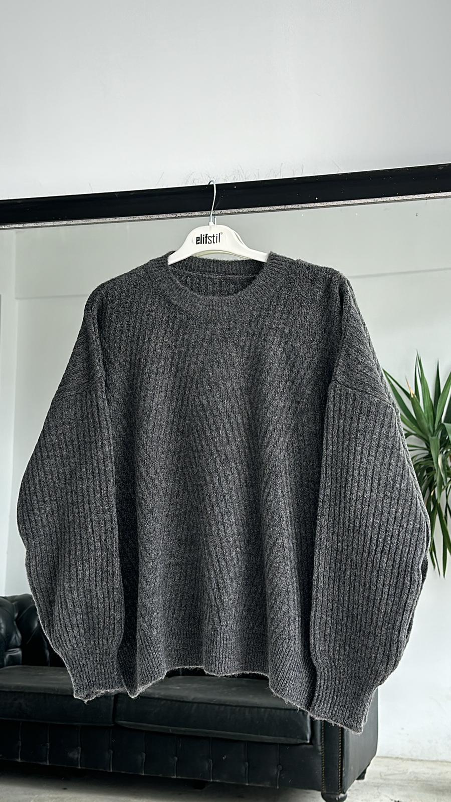 Balon Kol Kazak Füme   