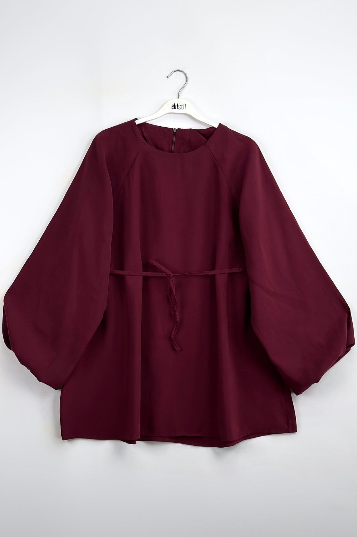 Balon Kol Tunik Bordo  