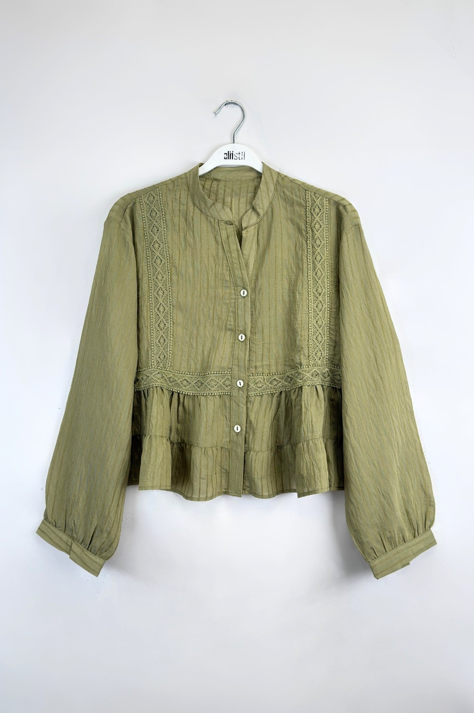 Bebe Yaka Gömlek Haki