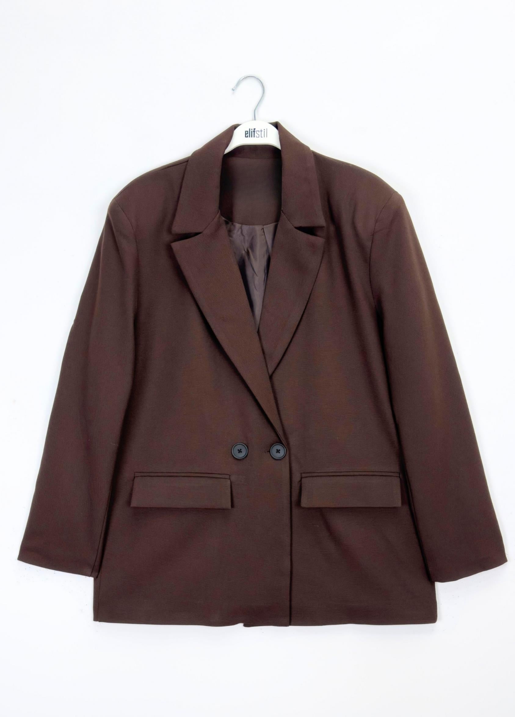 Blazer Ceket Kahve