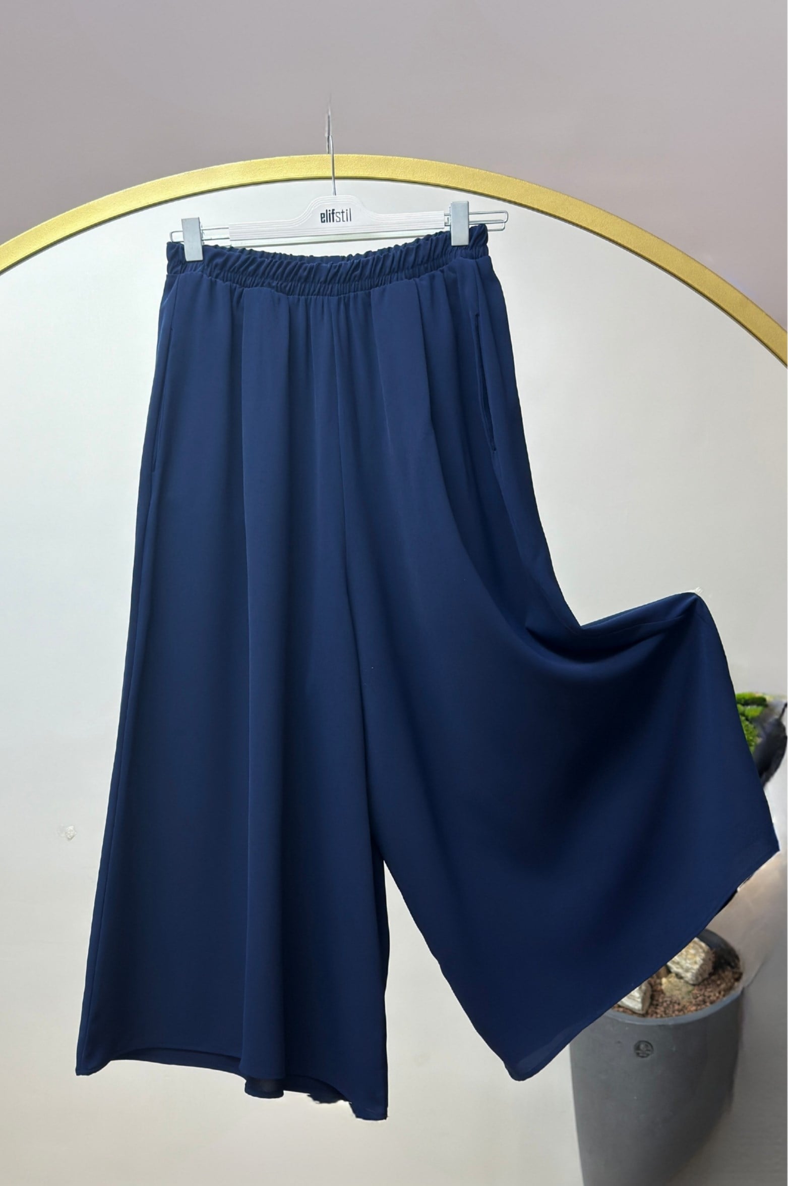 Cepli Etekli Pantolon Lacivert 