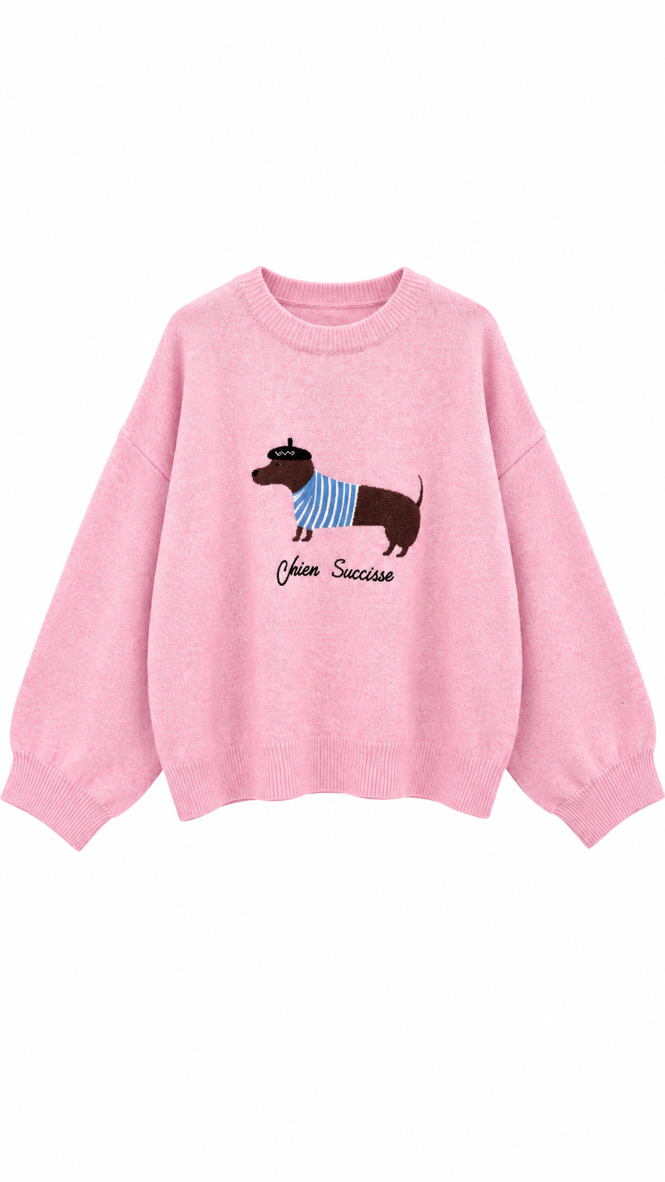 Dog Figürlü Kazak Pembe