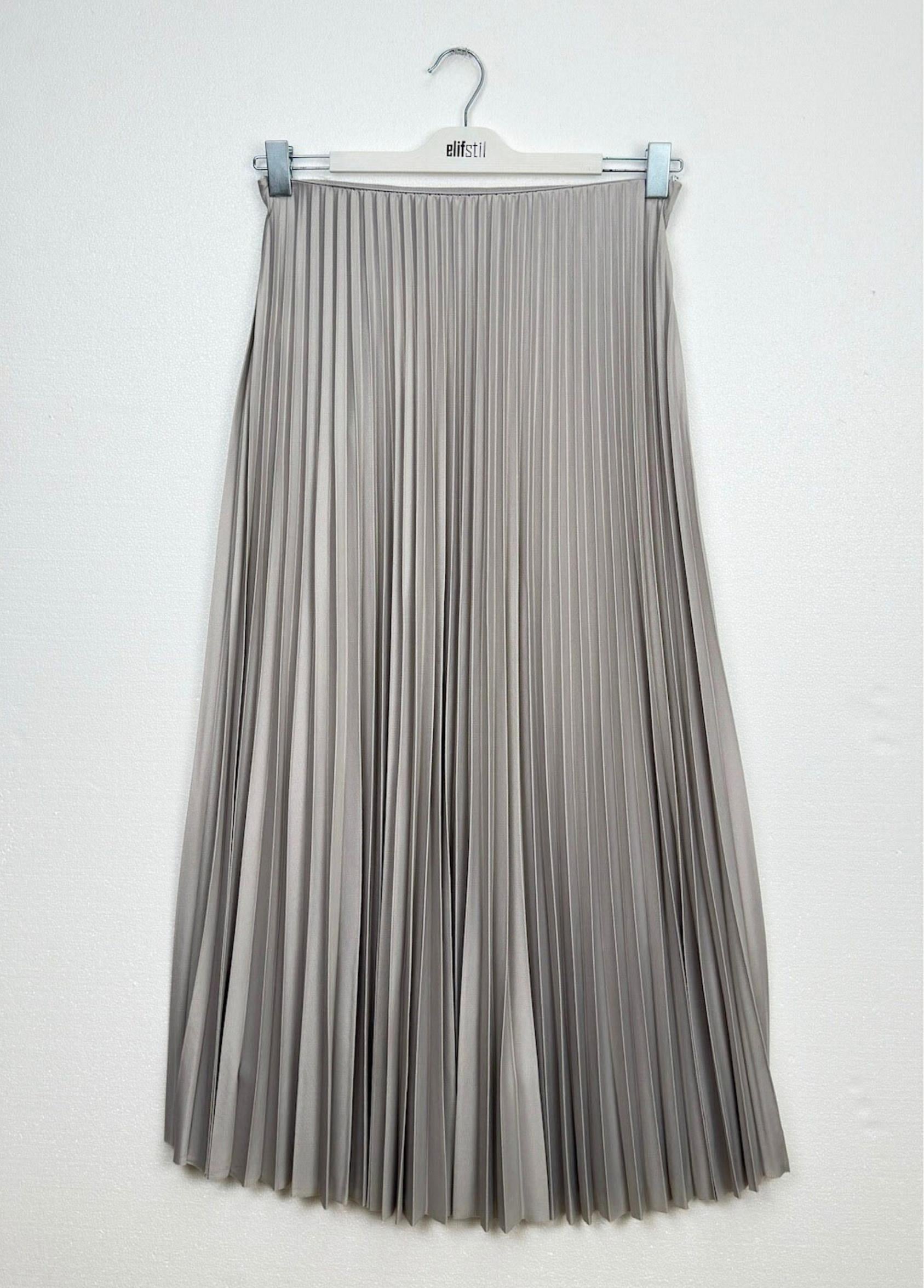 Elisa Piliseli Etek Gri