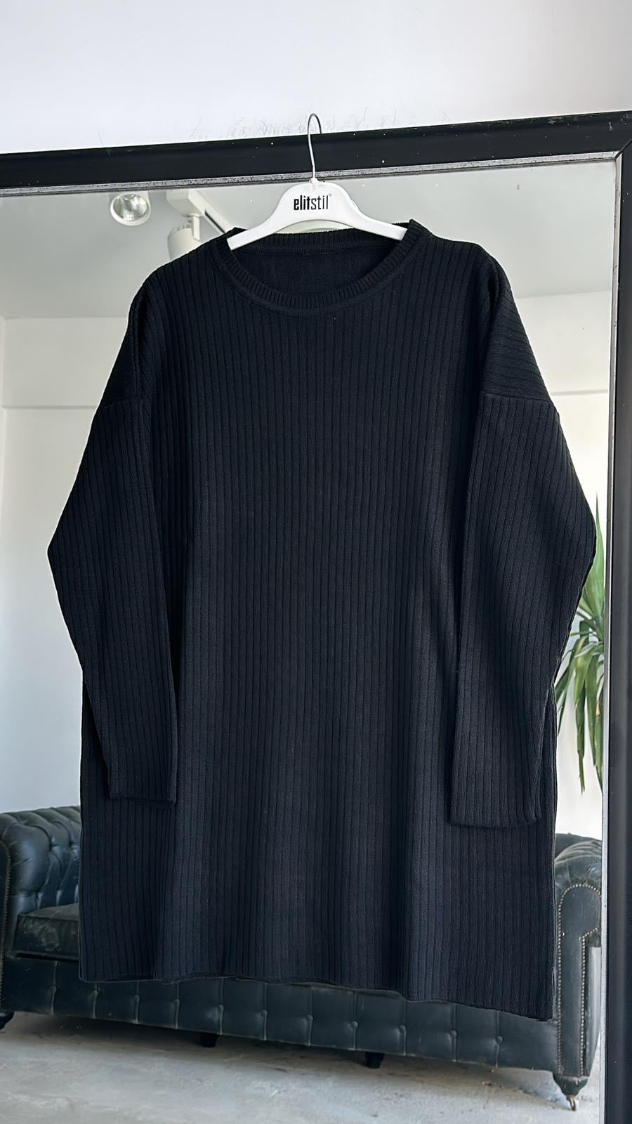 Fitilli Tunik Siyah