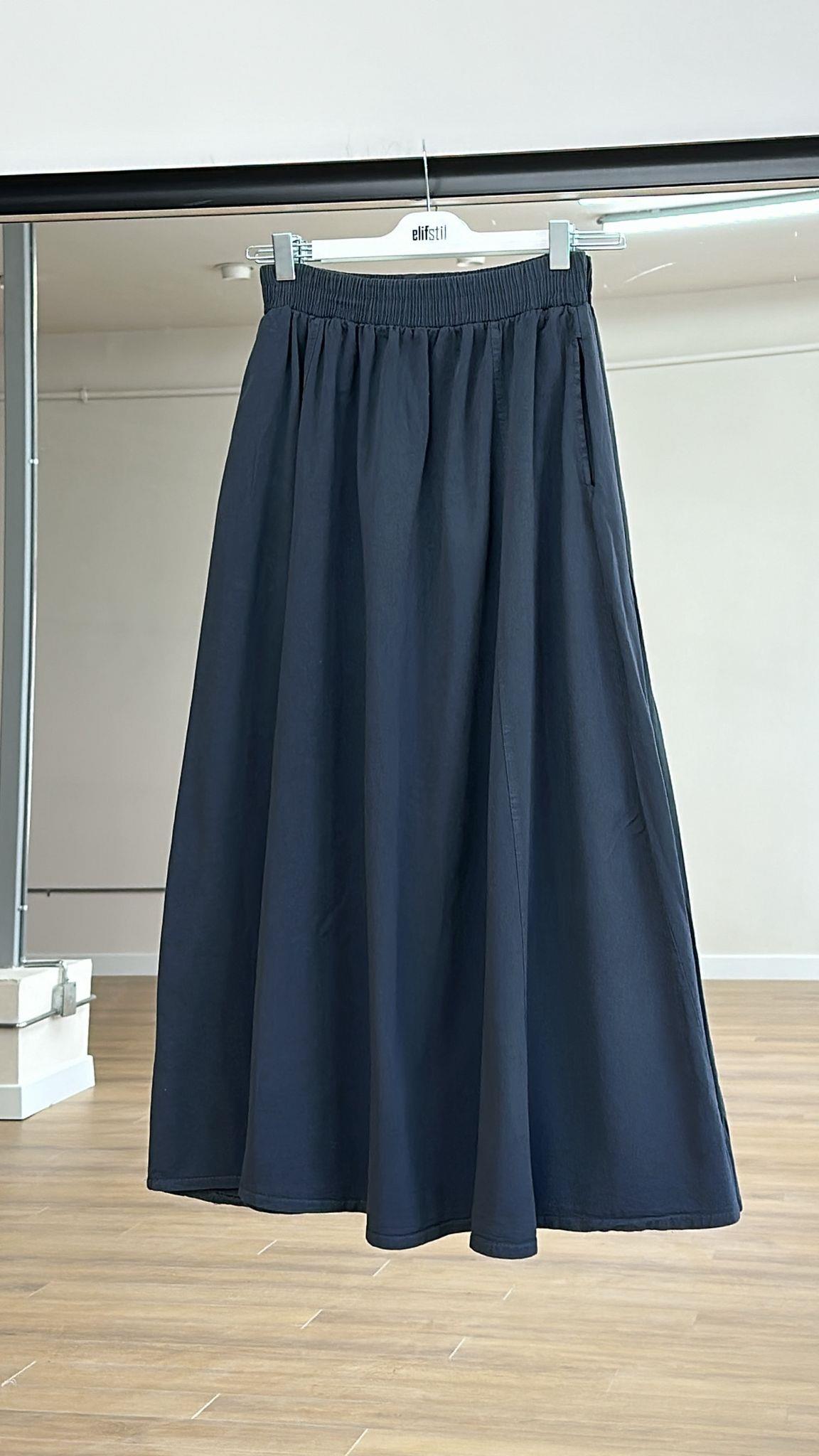 Gabardin Long Etek Füme 