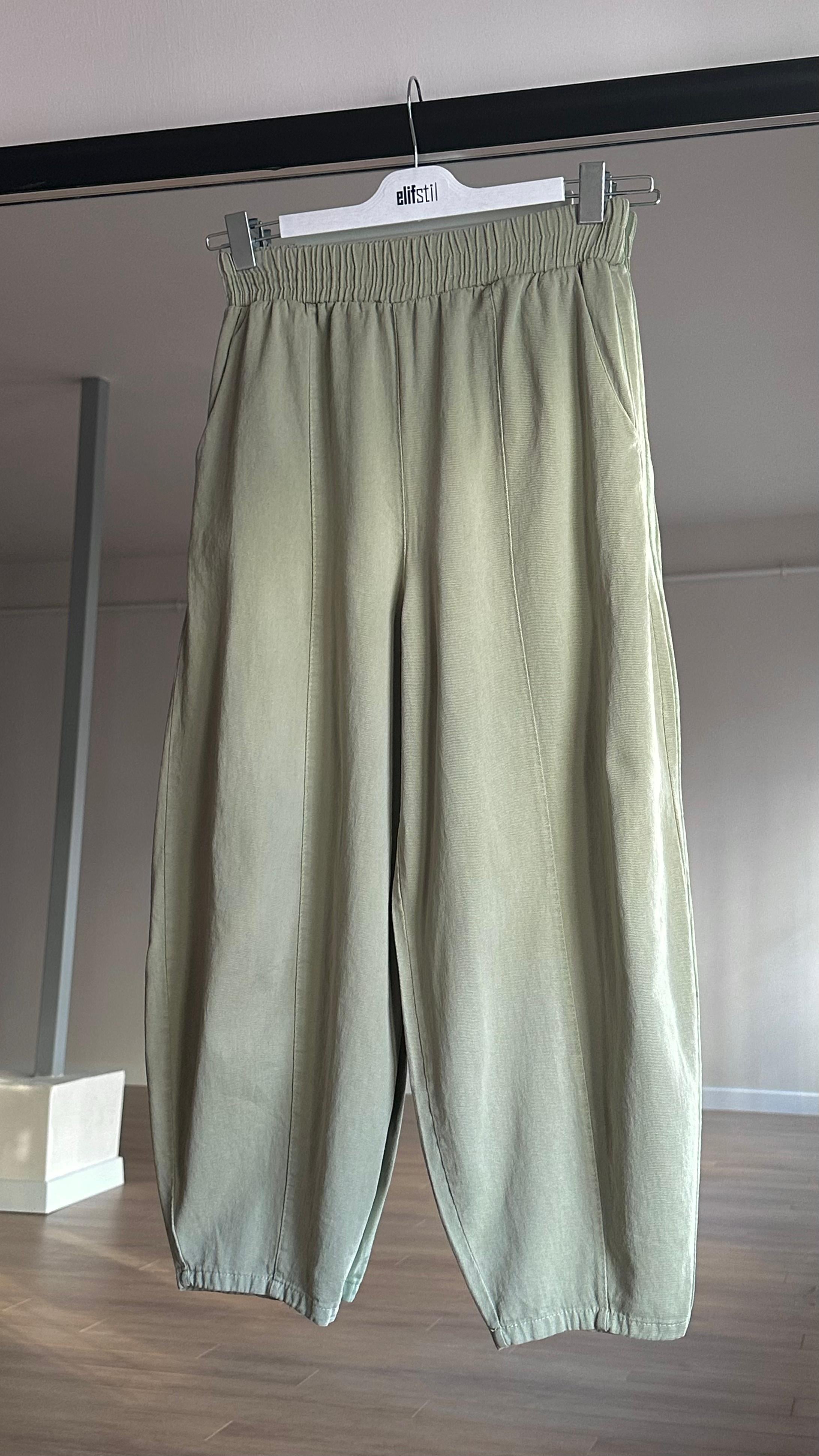 Gabardin Şalvar Pantolon Çağla 