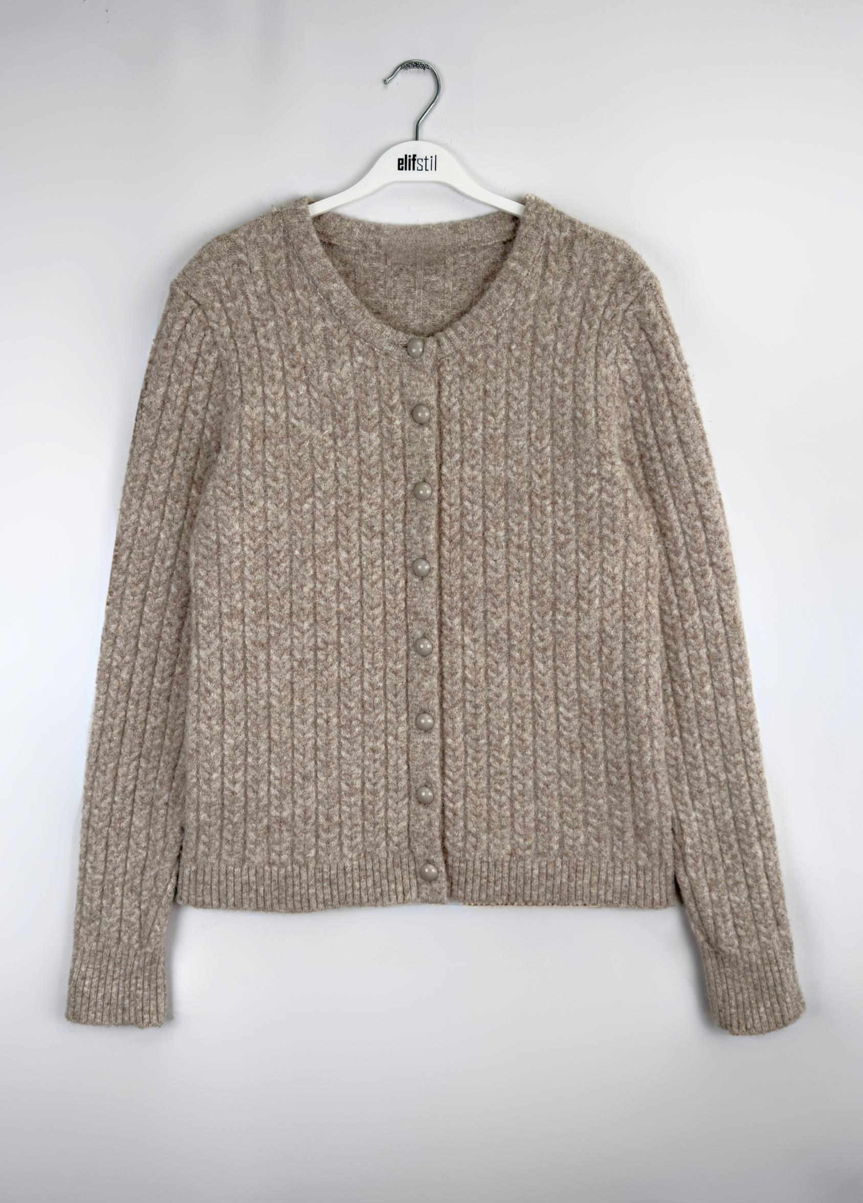 Nova Örgü Hırka Bej 