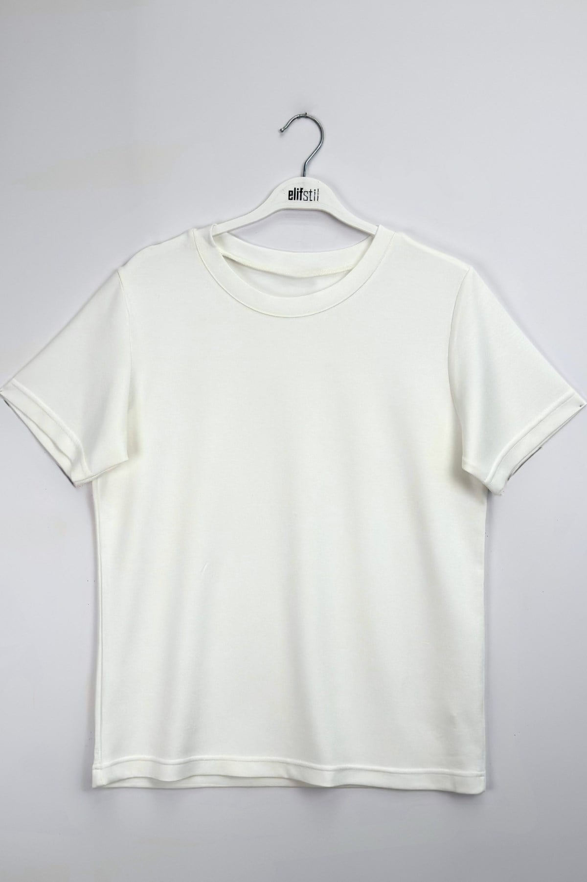 Oys Basıc Tshirt Ekru 