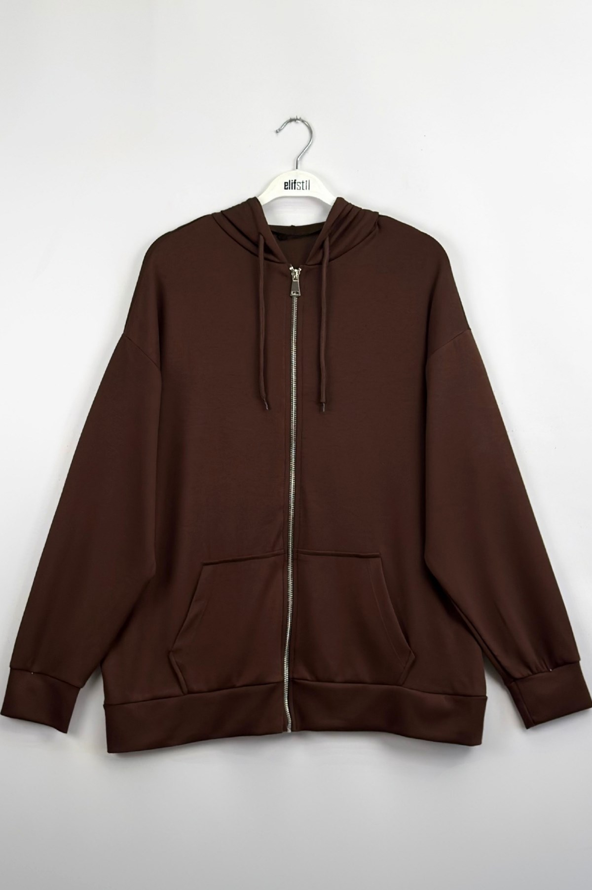 Oys Kapşonlu Sweatshirt Kahve 