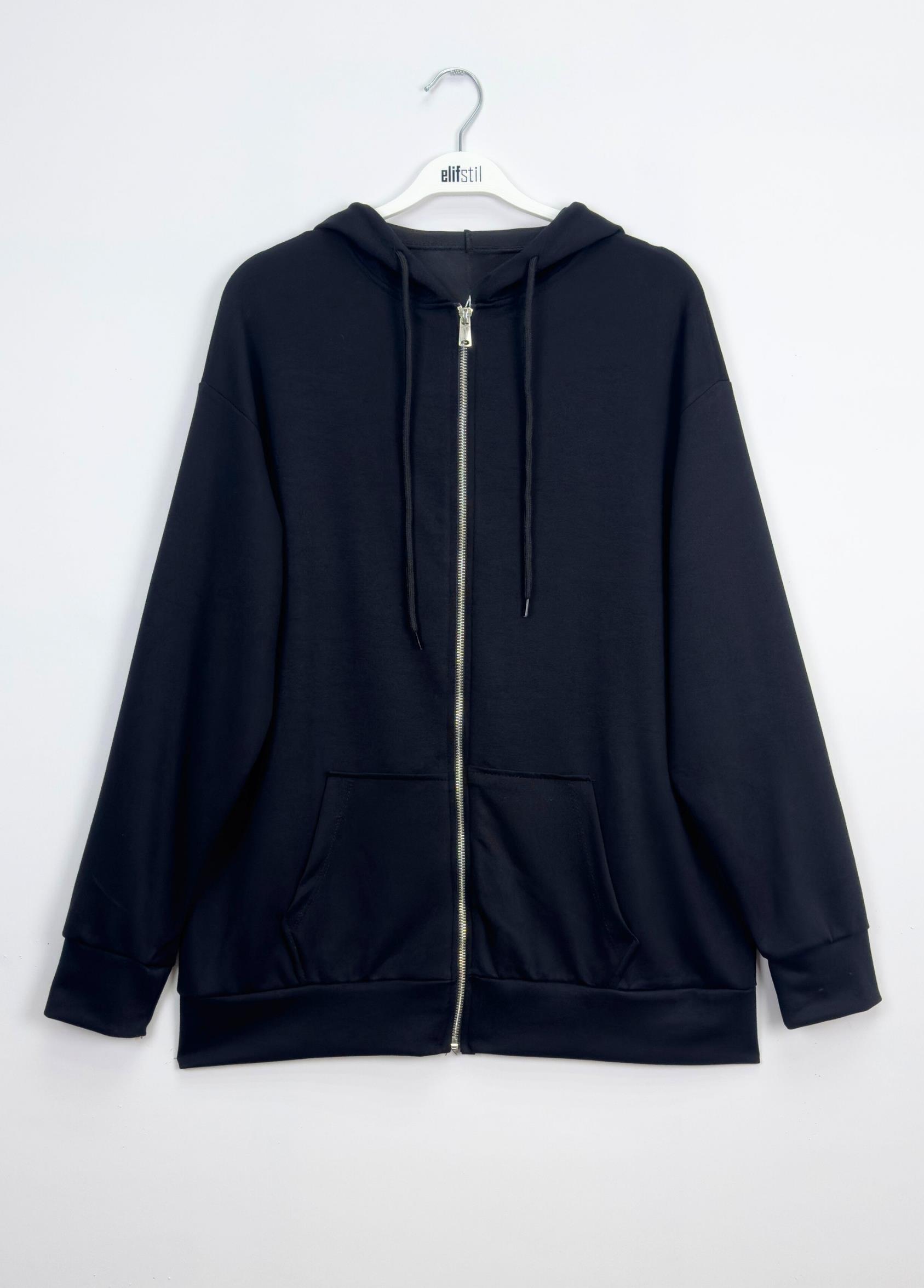 Oys Kapşonlu Sweatshirt Siyah 