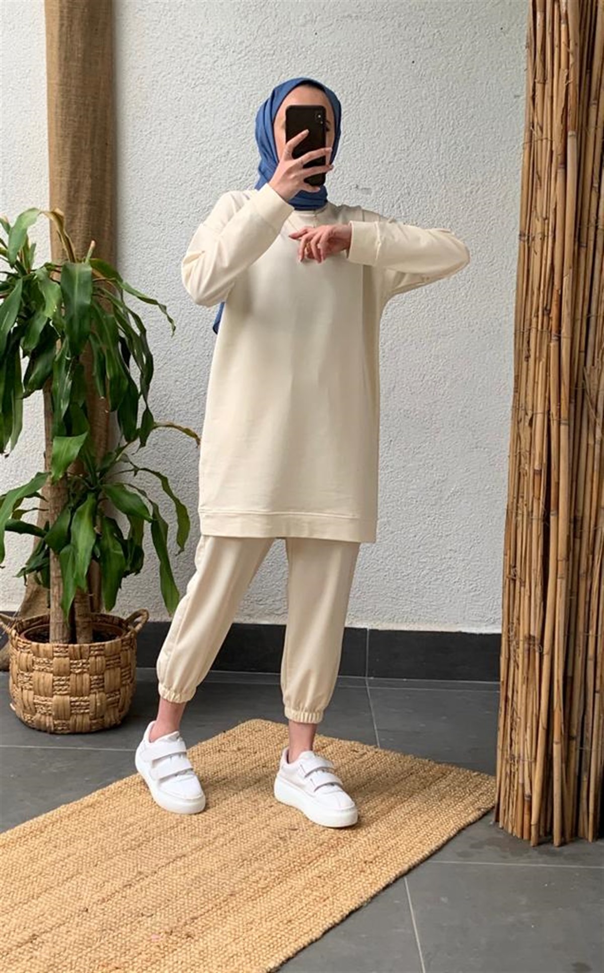 Sweat Takım Bej