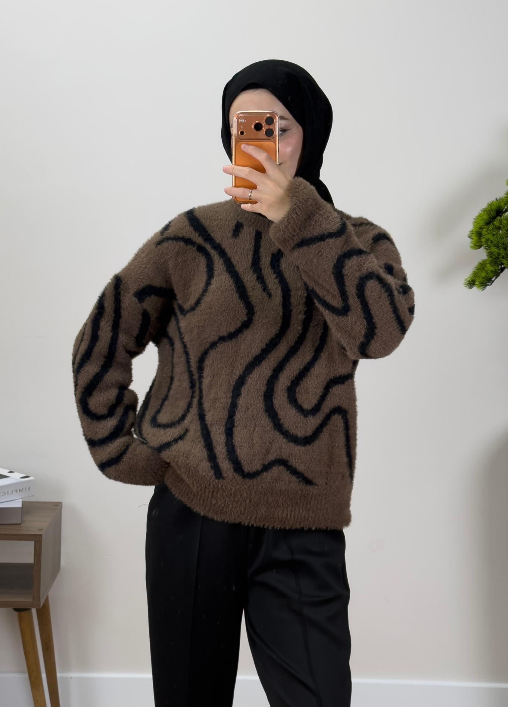 Talya Yumoş Kazak Kahve 