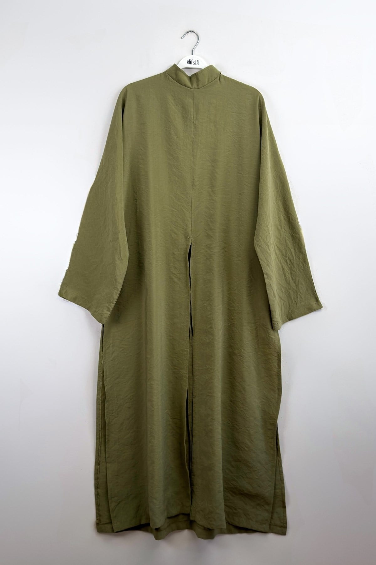 Yırtmaçlı Bluz Olive