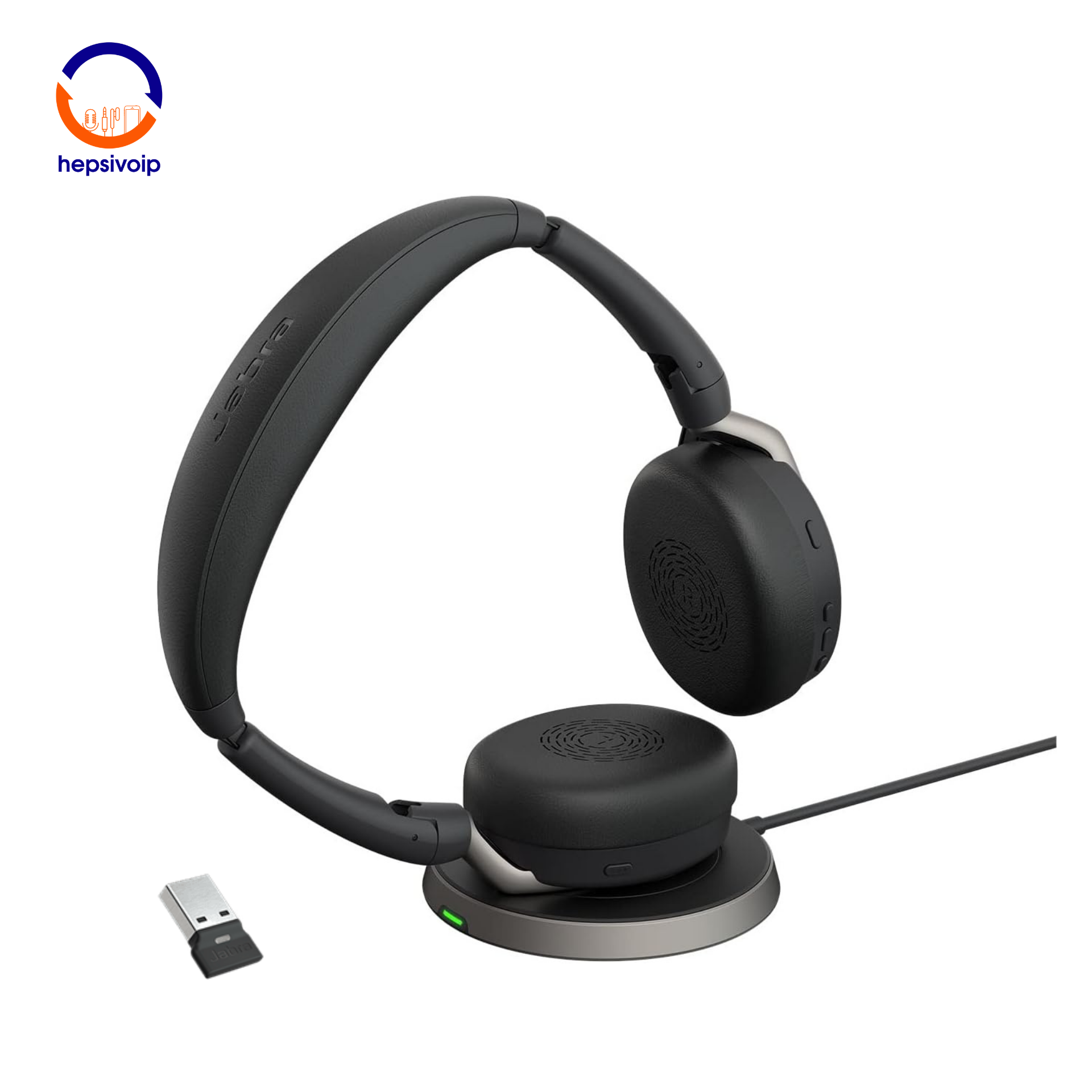 Jabra Evolve2 65 Flex Link380a MS Stereo Standlı Kulak Üstü Kulaklık