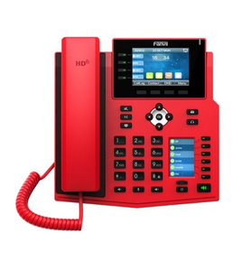 Fanvil X5U-R Renkli Ekran IP Telefon (PoE)-Kırmızı