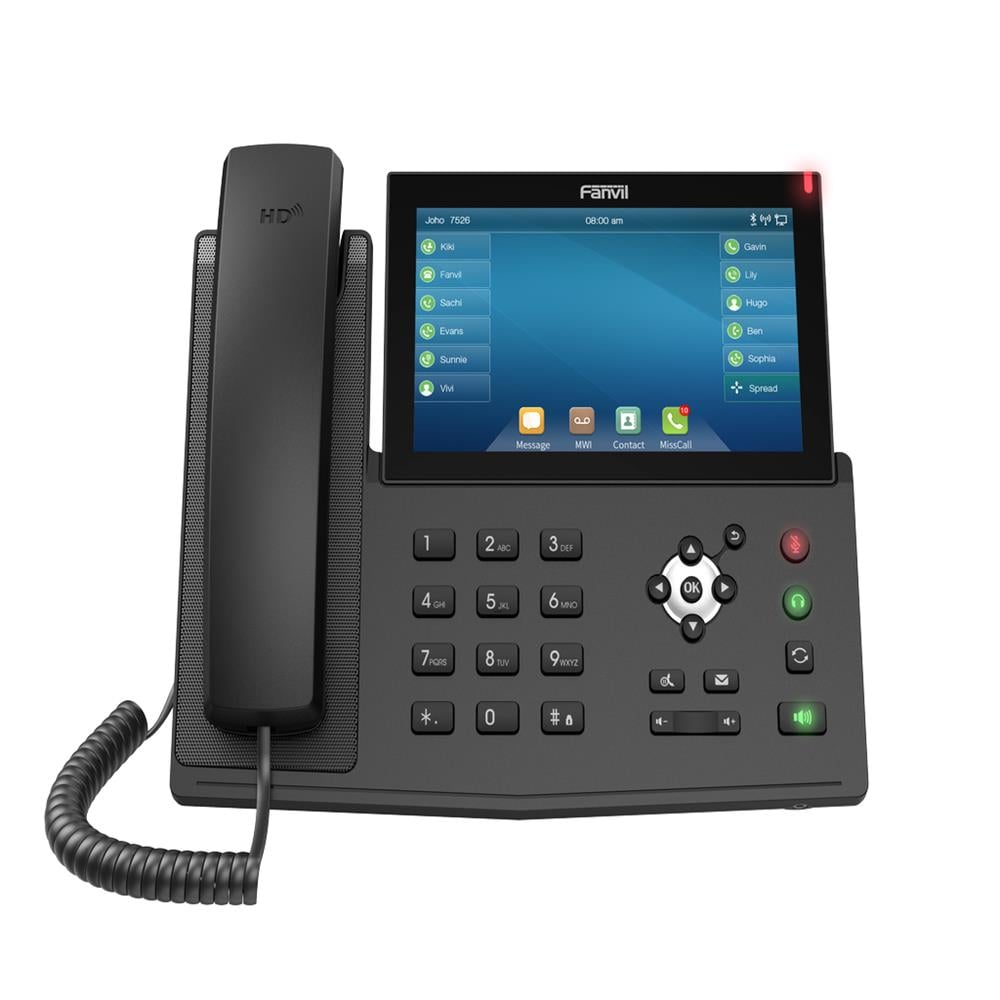 Fanvil X7 Dokunmatik Renkli Ekran IP Telefon (POE)-Siyah