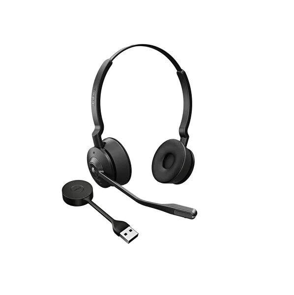 Jabra Engage 55 Duo USB-A Kulak Üstü Siyah Bluetooth Kulaklık