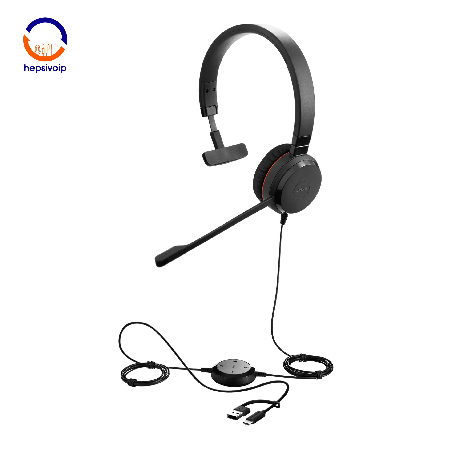 Jabra Evolve 30 II Mono NS USB‑C/A Kulak Üstü Kulaklık