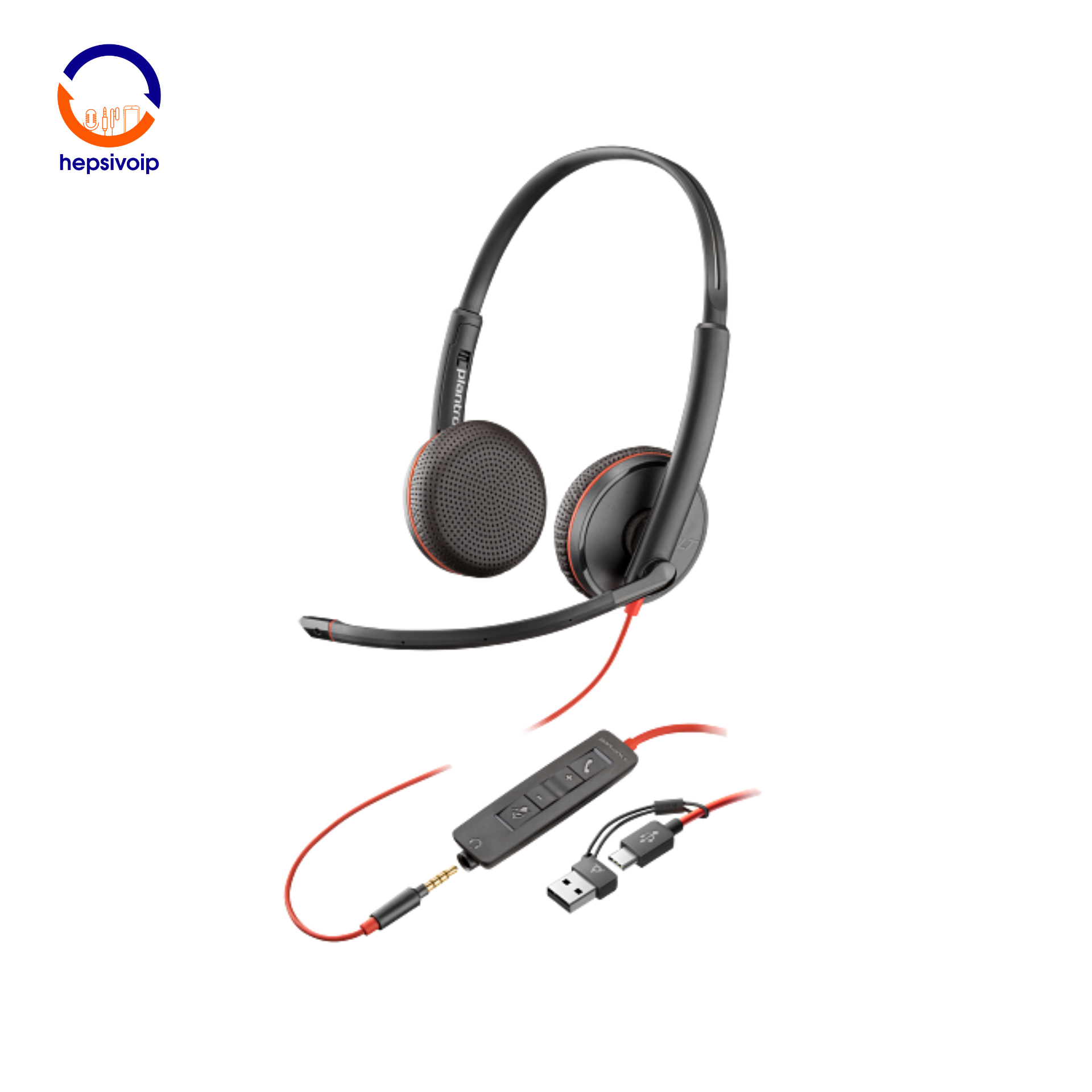 Poly Blackwire 3225 Stereo USB-C/A Mikrofonlu Kulaklık