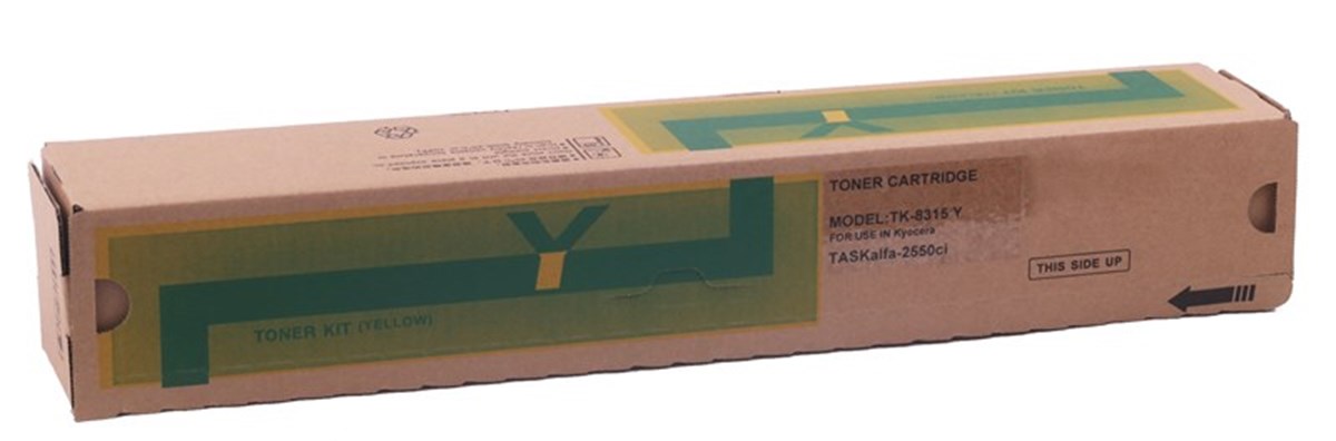 Kyocera Mita TK-8315 Muadil Sarı Toner Taskalfa 2550ci(Tomo)