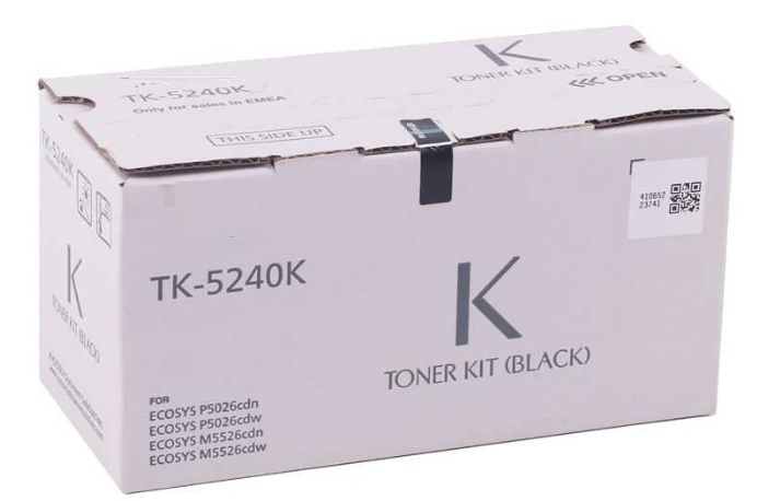 Kyocera Mita TK-5240 Muadil Siyah Toner M5026-M5526 MC-3326 (Tomoegawa Toner)