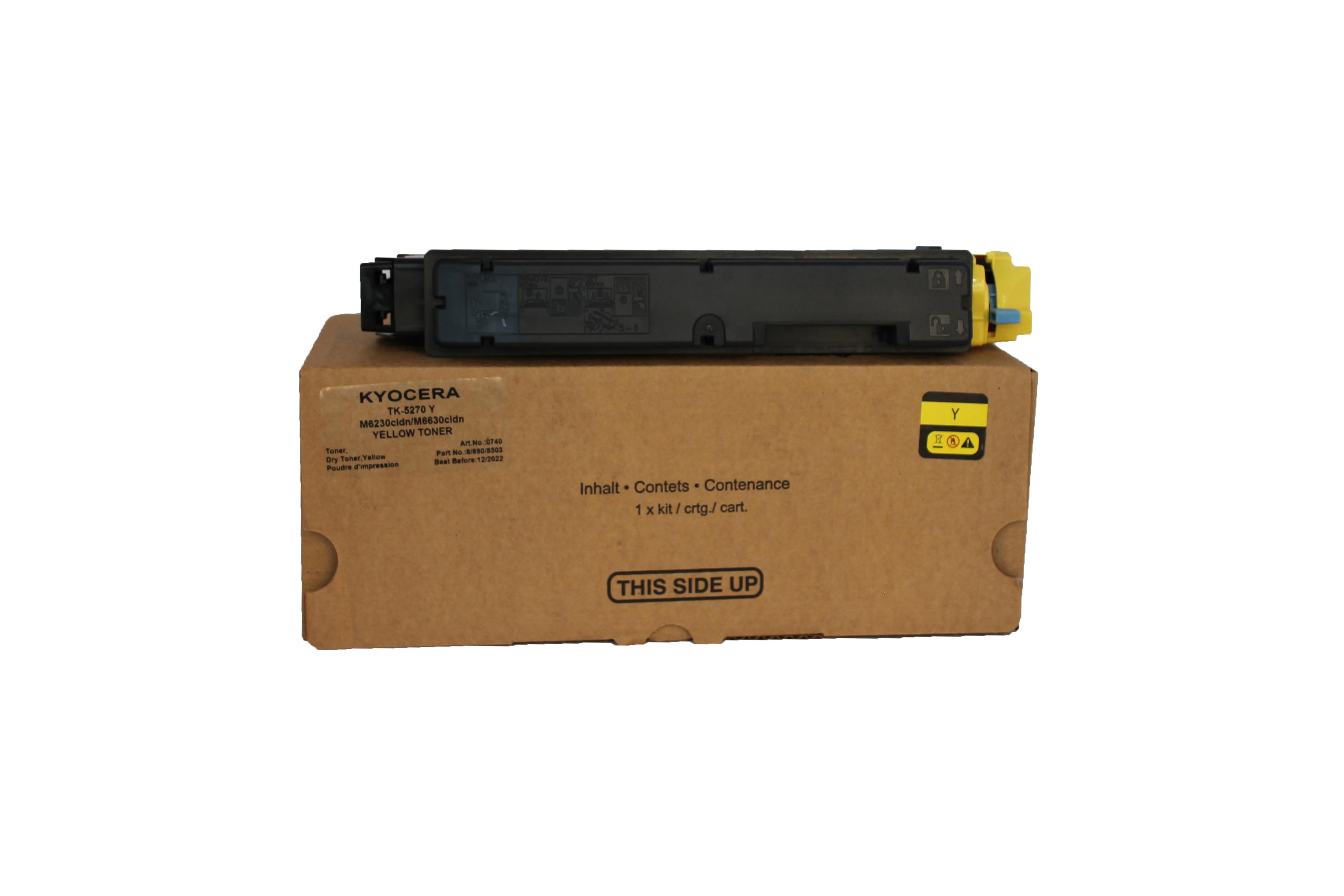 Kyocera Mita TK-5270 Muadil Sarı (Tomoegawa) Ecosys M6230CDN-M6630CDN-P6230CDN