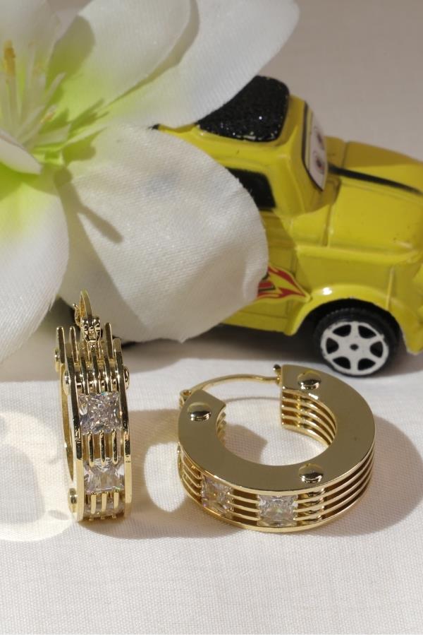 Gold Renk Halk Küpe