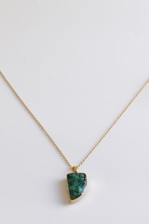 Yeşil Renk Çelik Kolye