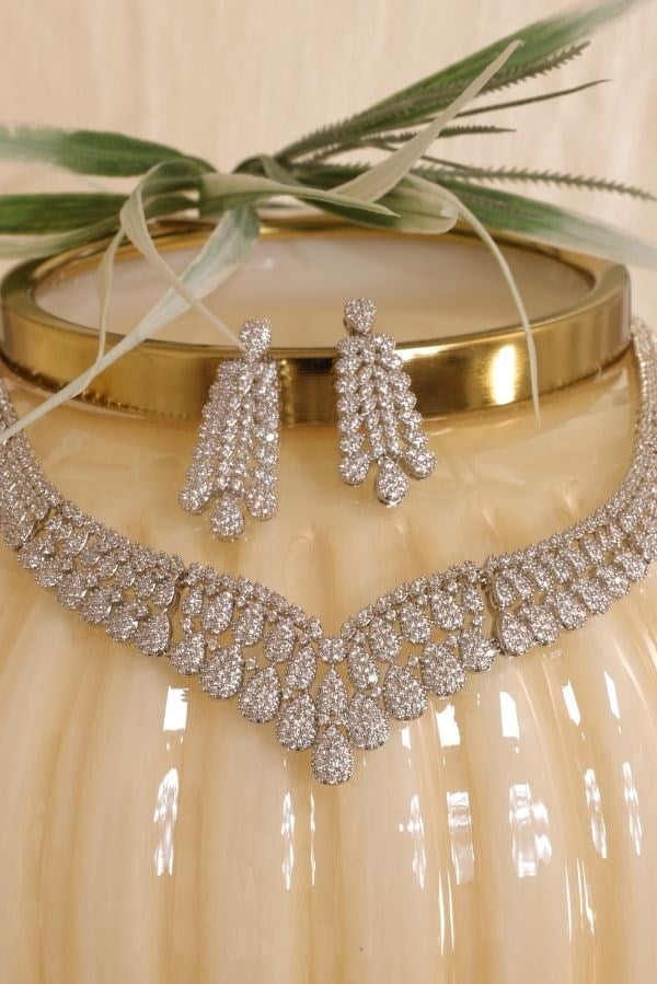 Zirkon Taşlı Set